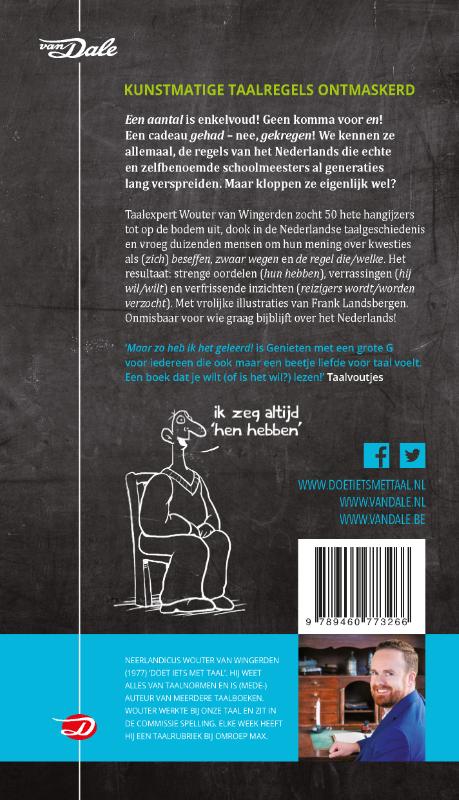 Achterzijde van het boek 'Maar zo heb ik het geleerd!'
