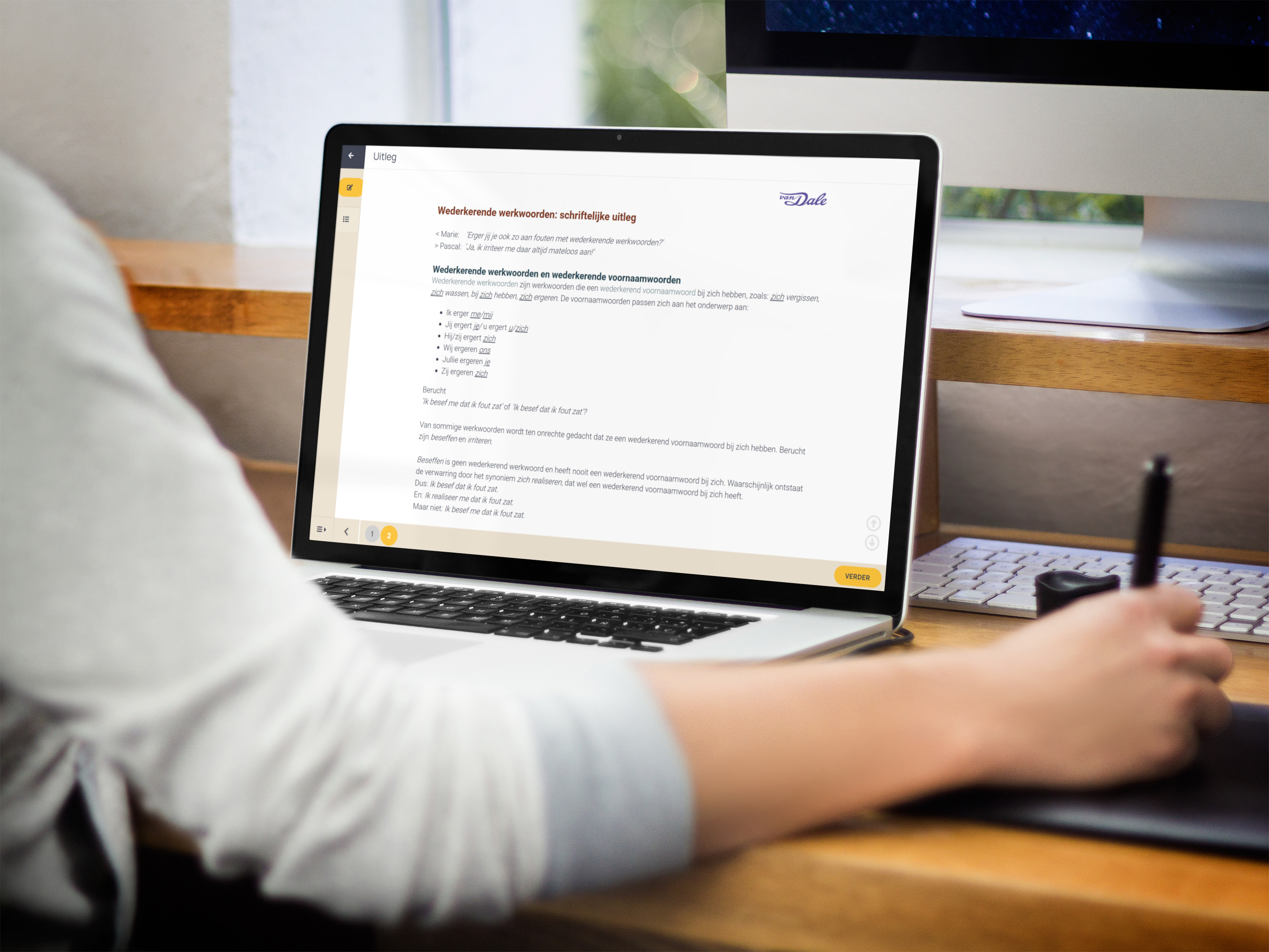 E-learning Werkwoordspelling