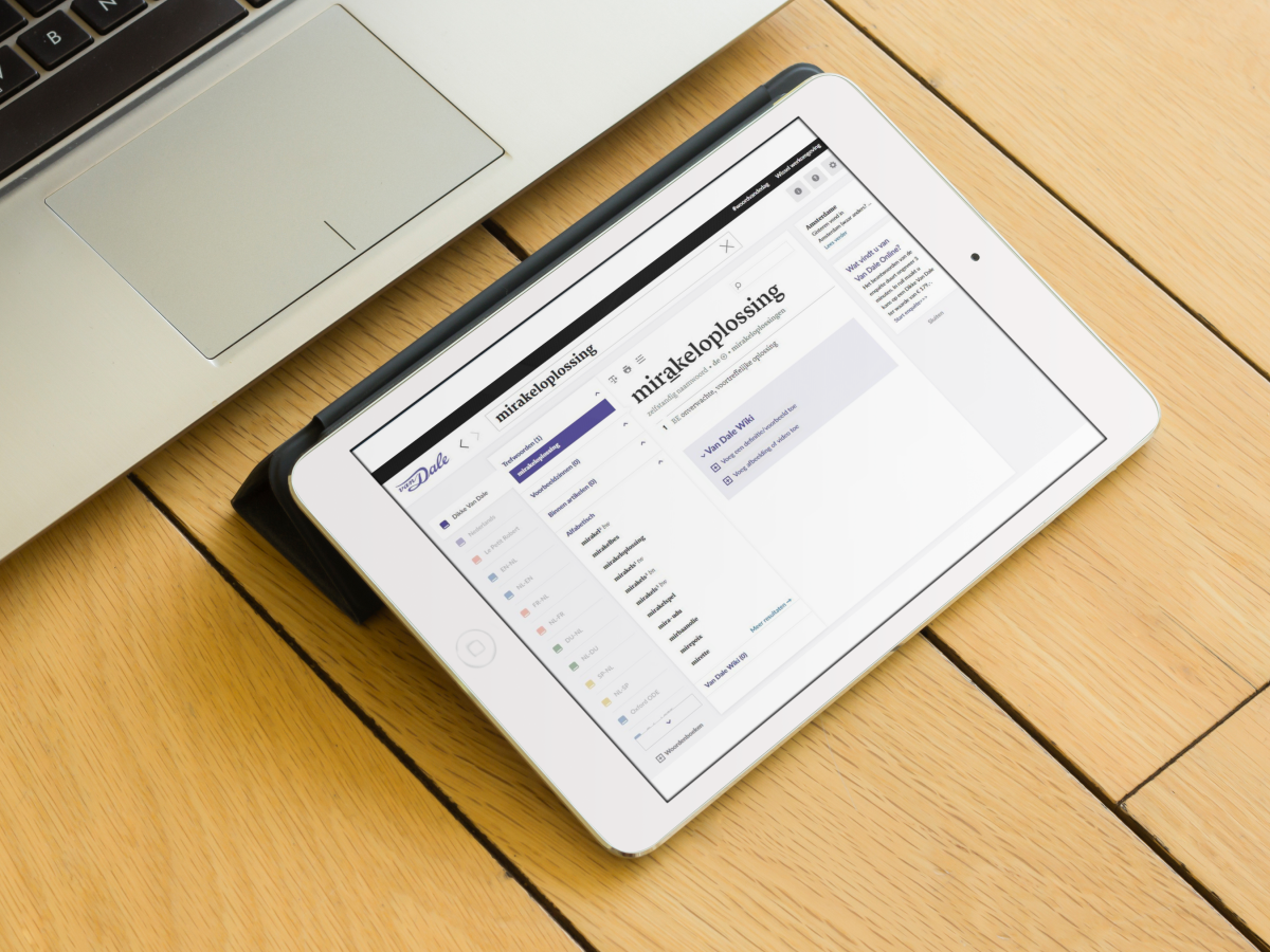 Dikke Van Dale Online - mirakeloplossing